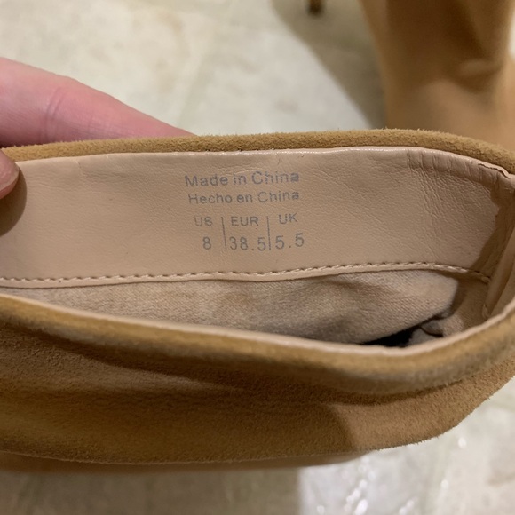 Aldo tan suede heel booties - Picture 2 of 4